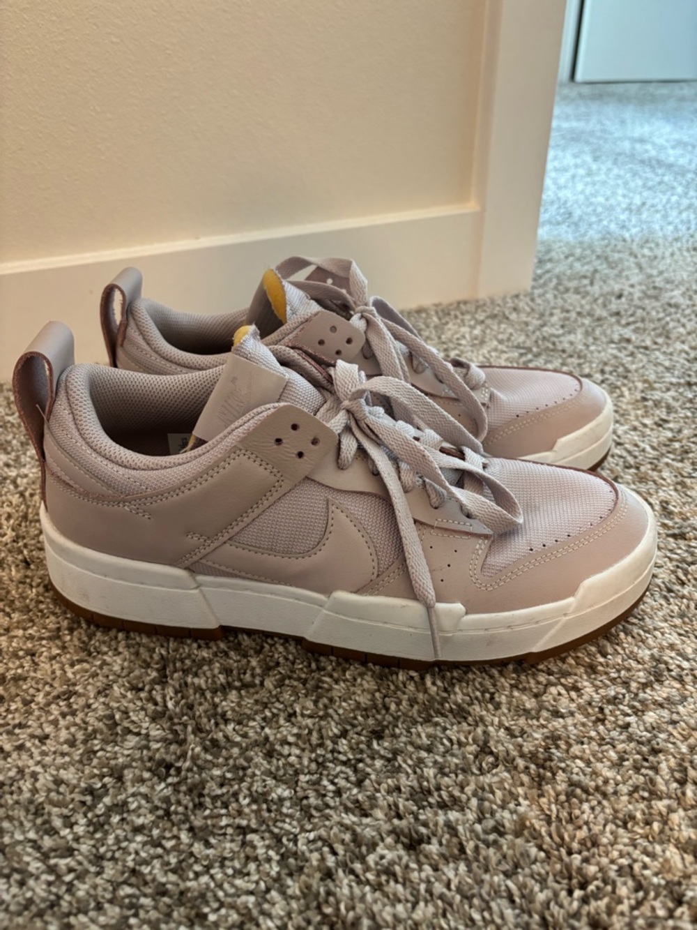 Nike Low-Top Dunks in Light Mauve